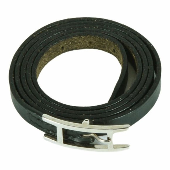 Hermes Accessories - Hermes black leather belt or bracelet